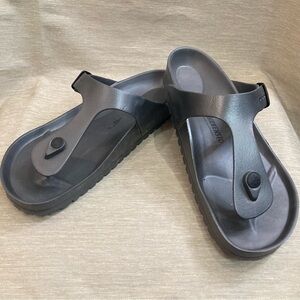 BIRKENSTOCK Sz 41 Ultra Lightweight Flexible EVA  Slip On Sandals in Anthracite